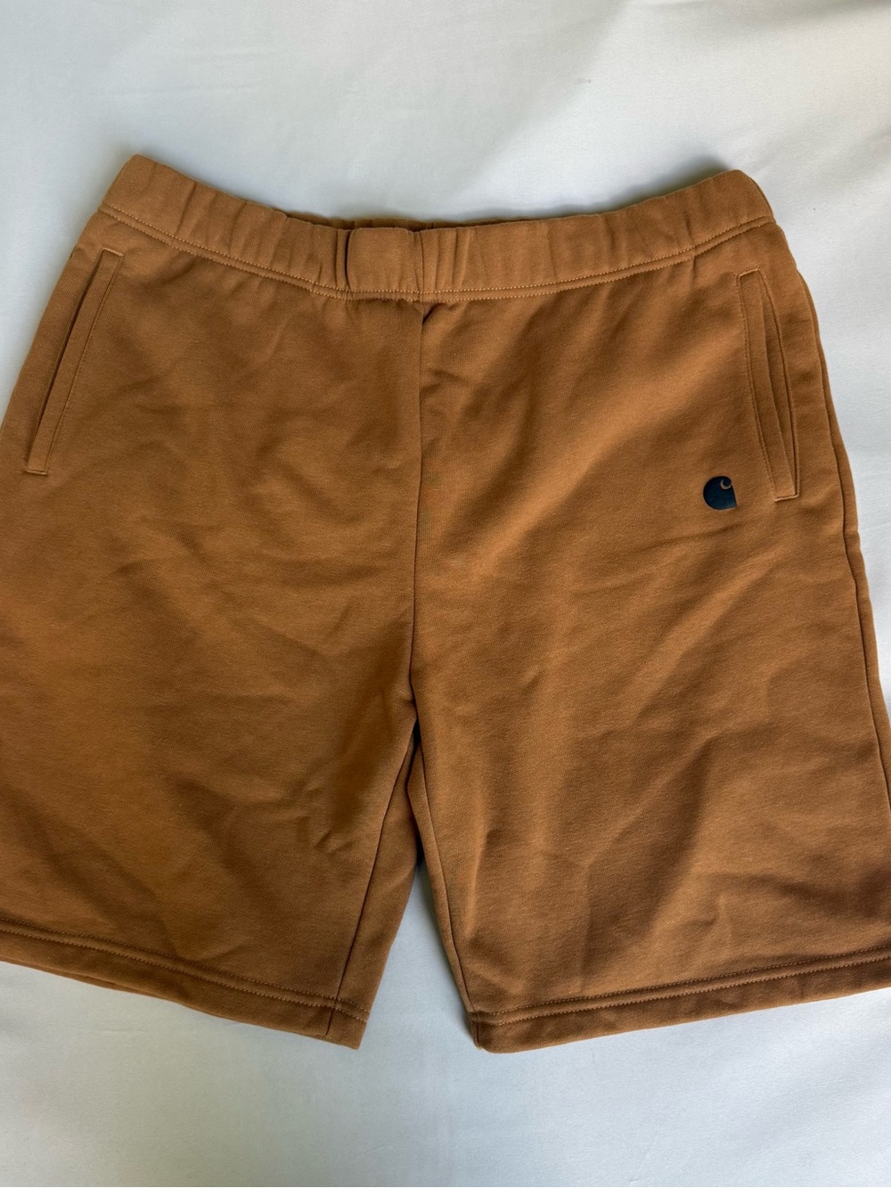 Carhartt Men’s Brown Athletic Logo Sweat Shorts